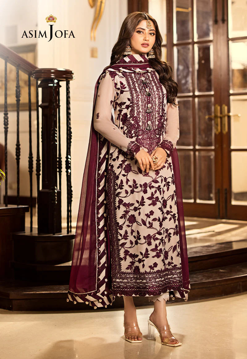 open lace back dress Asim Jofa Pakistani Luxury Dress main image 1