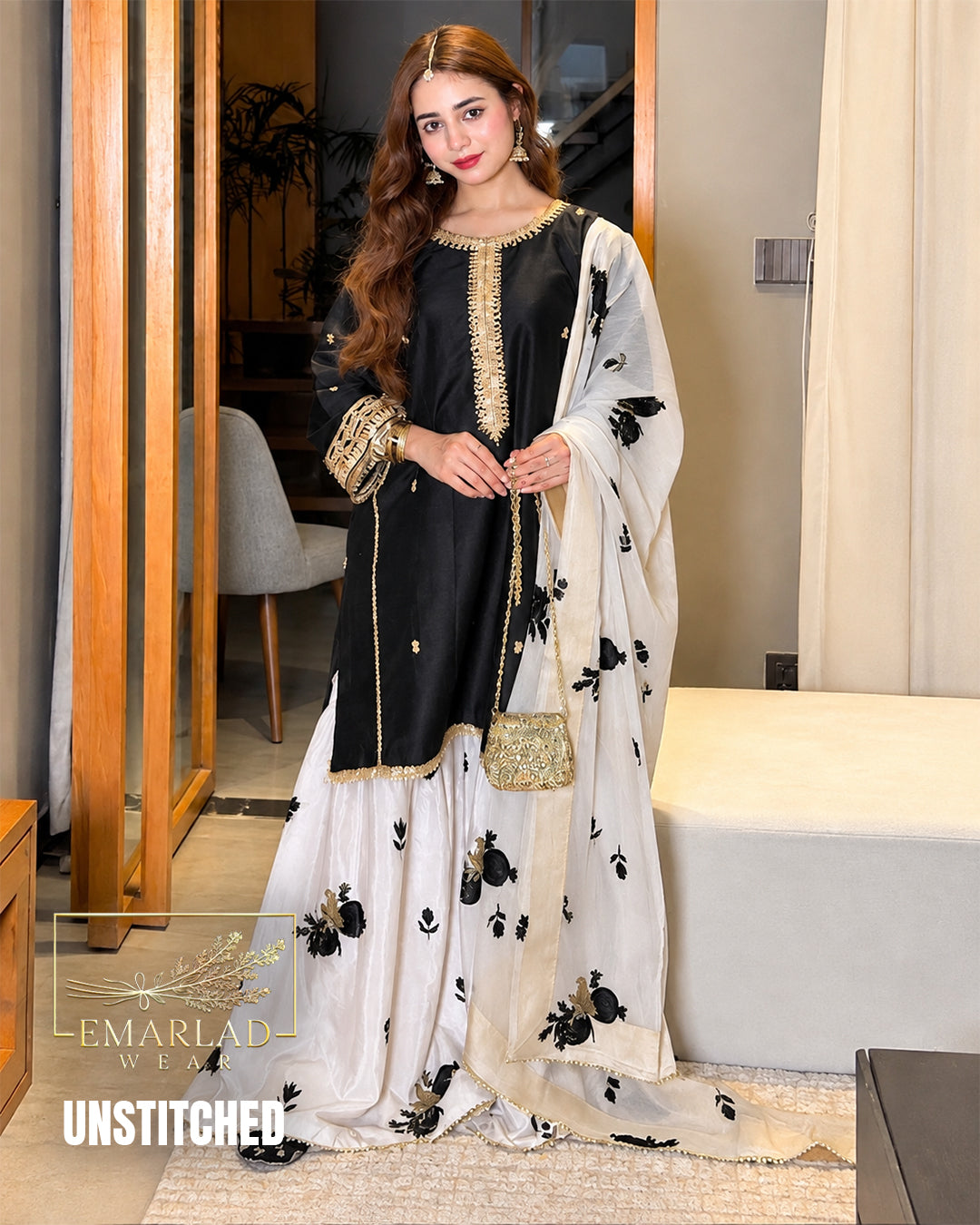 Aysel Silk Embroidered Collection 3 Piece Suit