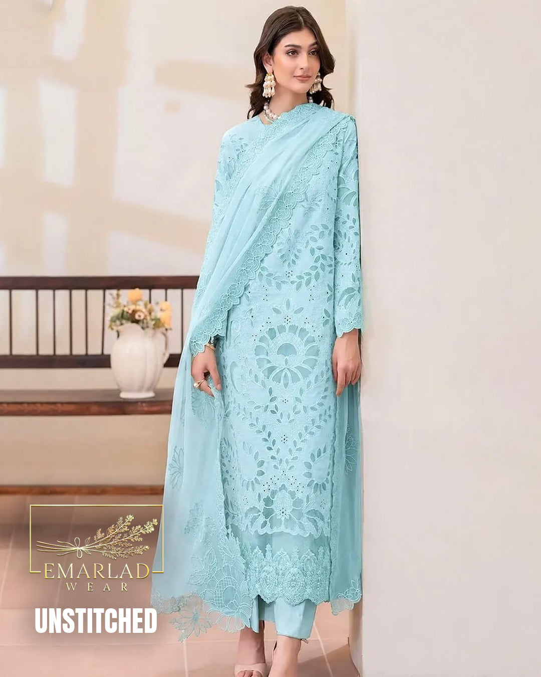 Imrozia Hit Code Ferozi Luxury Lawn Fancy Collection | Unstitched 3 Piece Suit