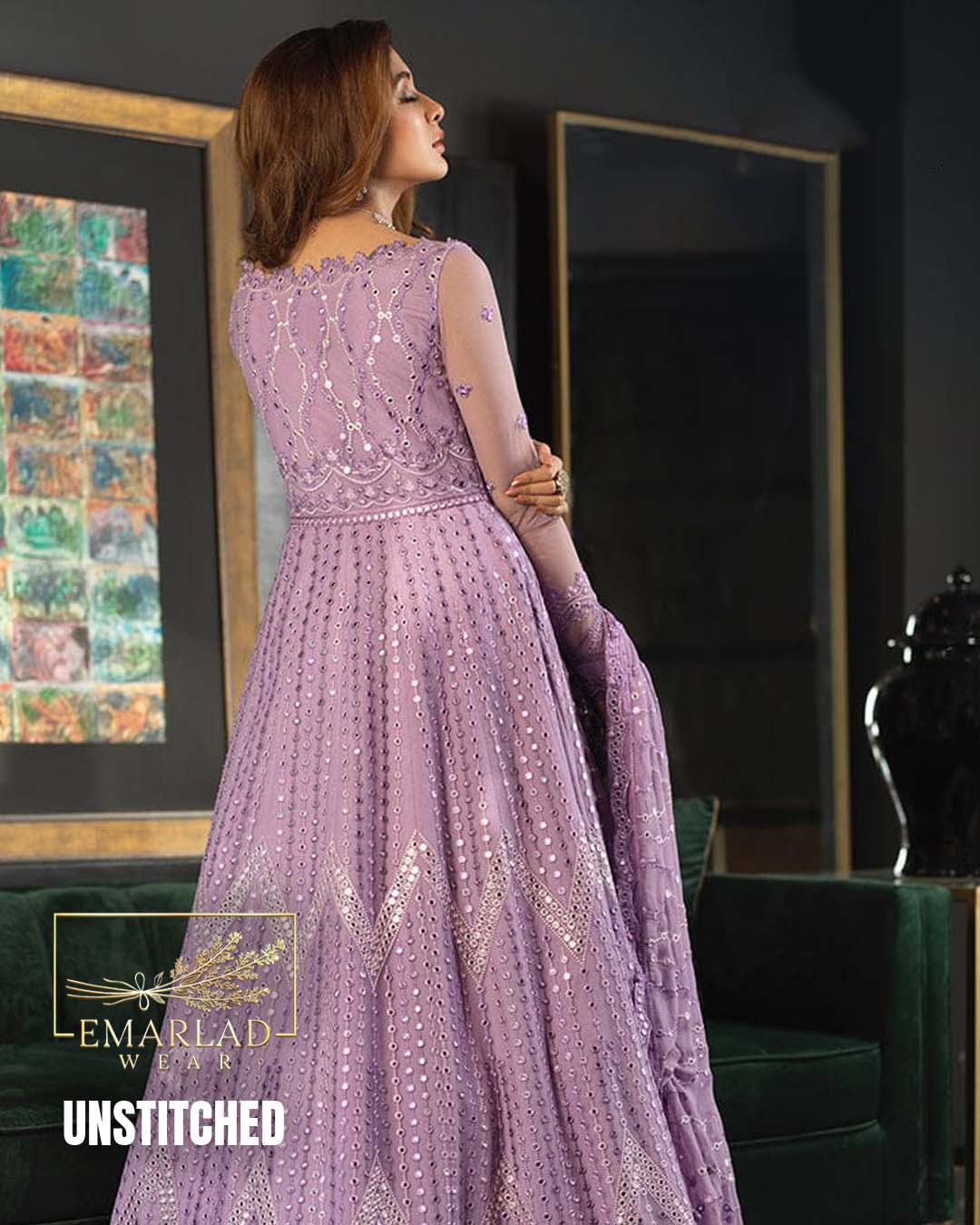 Asim jofa 9mm Chiffon Lilac Purple