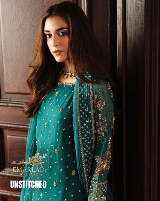 Charizma Chiffon Embroidered Suit Design 2533 – Luxury 3Pc Dress with Organza Dupatta