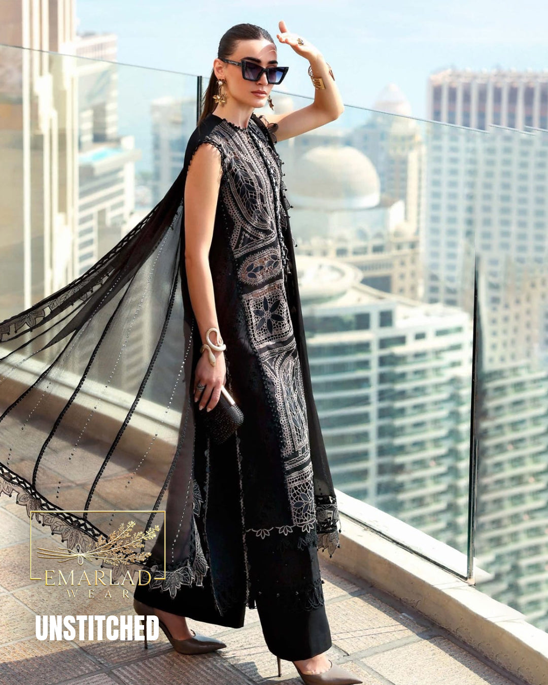 Maria B Lawn Collection 2026 – Fully Heavy Embroidered Lawn Suit with Chikankari & Chiffon Dupatta
