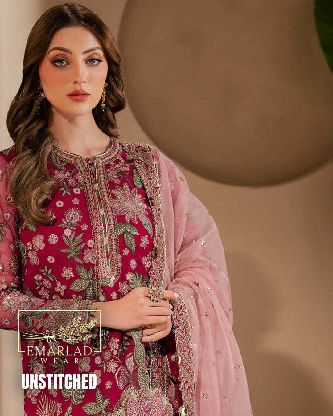 Jazmine | Shocking pink - Semi Pure Chiffon Collection