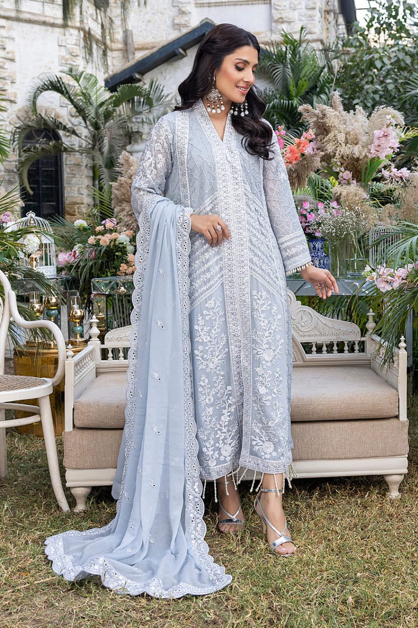 AZURE DESIGNER FORMAL CHIFFON DRESS 3pc Emarlad Wear AZURE DESIGNER FORMAL CHIFFON DRESS 3pc Emarlad Wear