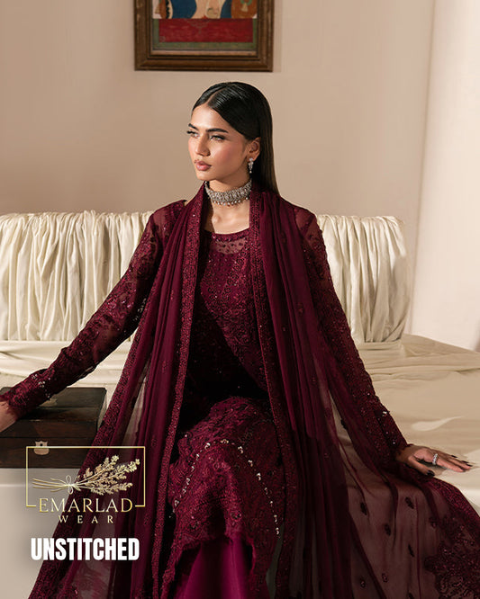 Gulal EC-26-110 Chiffon & Sharmoz Embroidered 3 Piece Suit