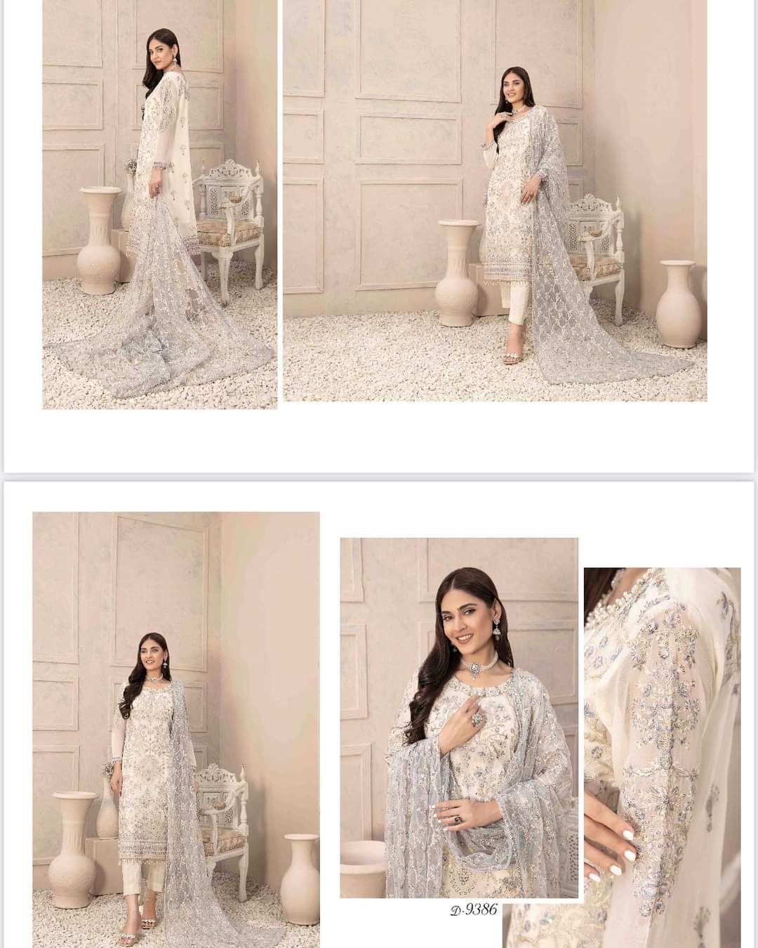 DESIGNER WEAR CHIFFON COLLECTION HAND WORK O,2