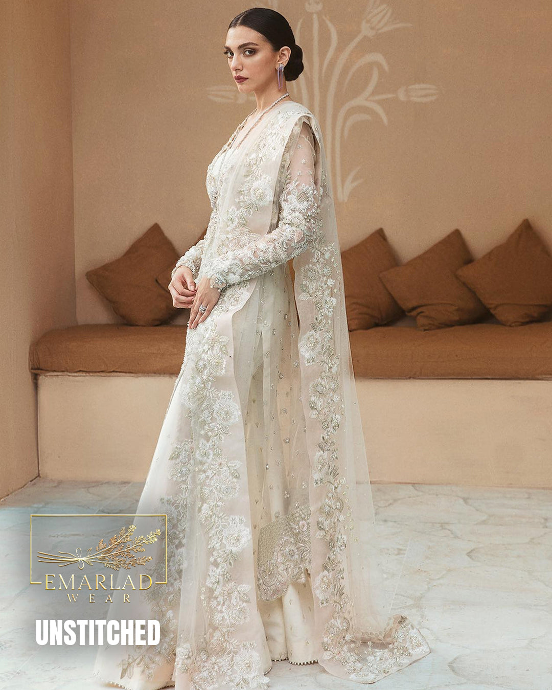 Soriya Off White Organza Formal Collection Replica M7