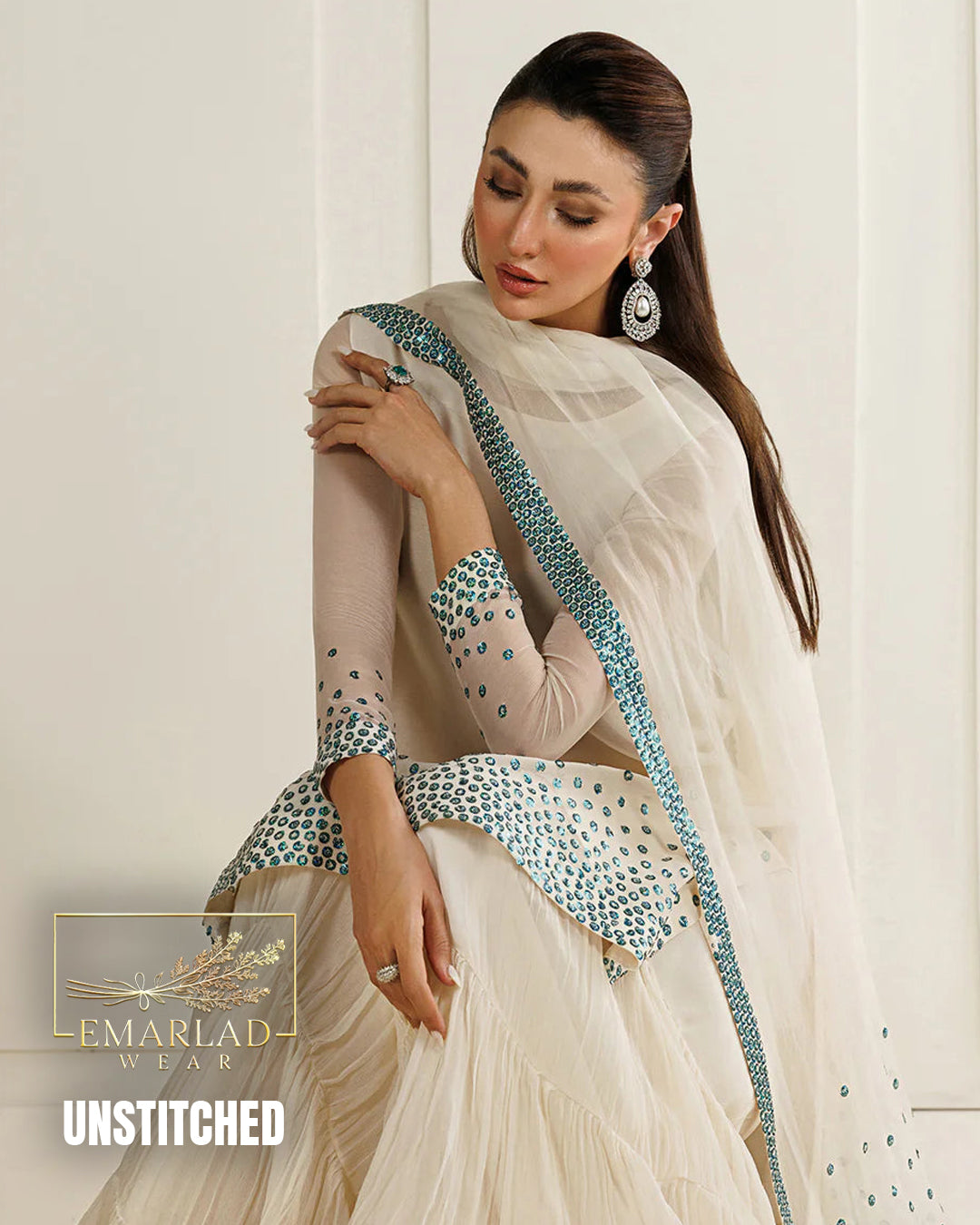 Baroque Chiffon Zinc Sequin Embroidered Collection
