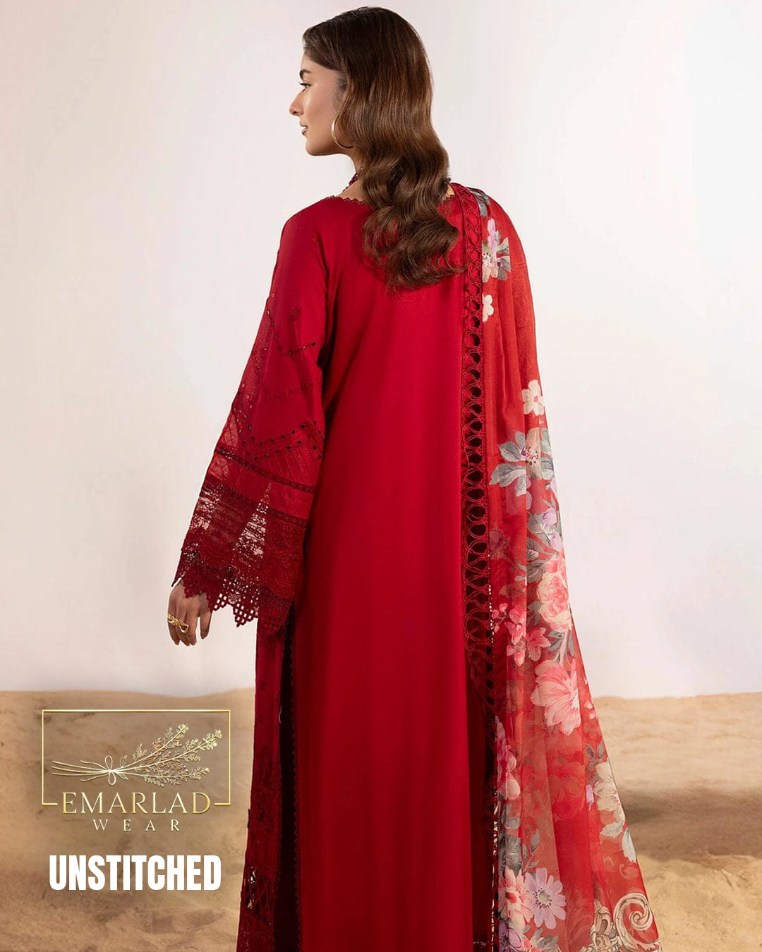 Adan Libas Mehroon Luxury Lawn Suit 2026 – 3PC Chicken Kari Embroidered Dress