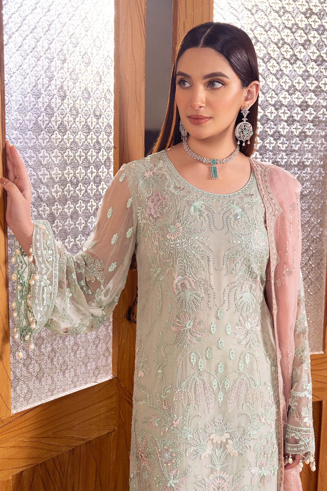 Flossie Green Sami Pure Chiffon Dress New Arrival