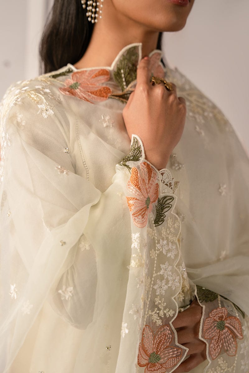 Cross Stitch Luxury Lawn Chikankari Embroidery Dress