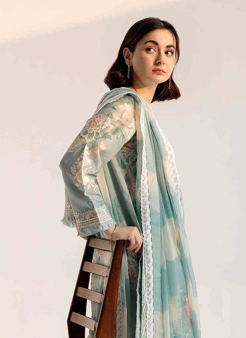 COCO PURE LAWN DIGITAL EMBROIDERY DRESS 3PC