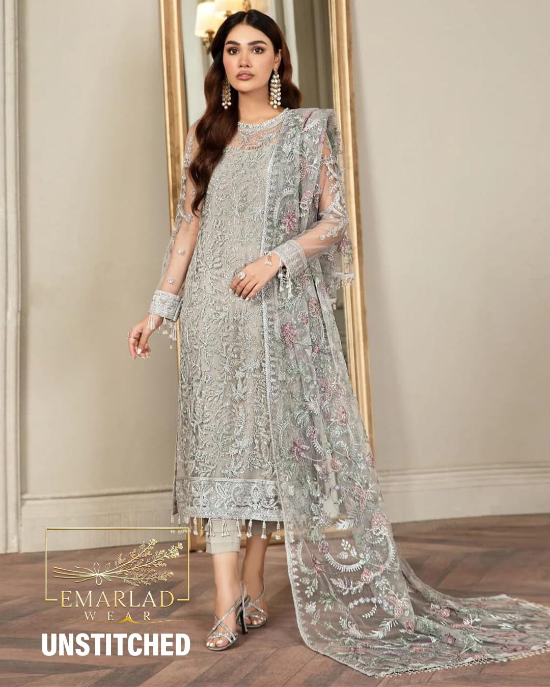 grey net dress Buy Light Grey Stonework Net Gown
