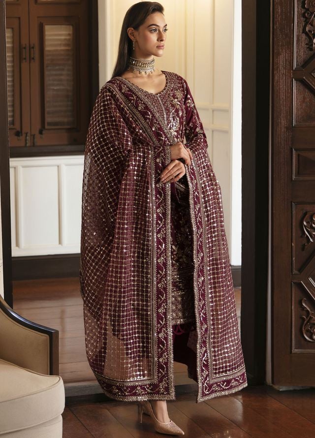 Gulaal Pret Embroidered 3 Piece Suit