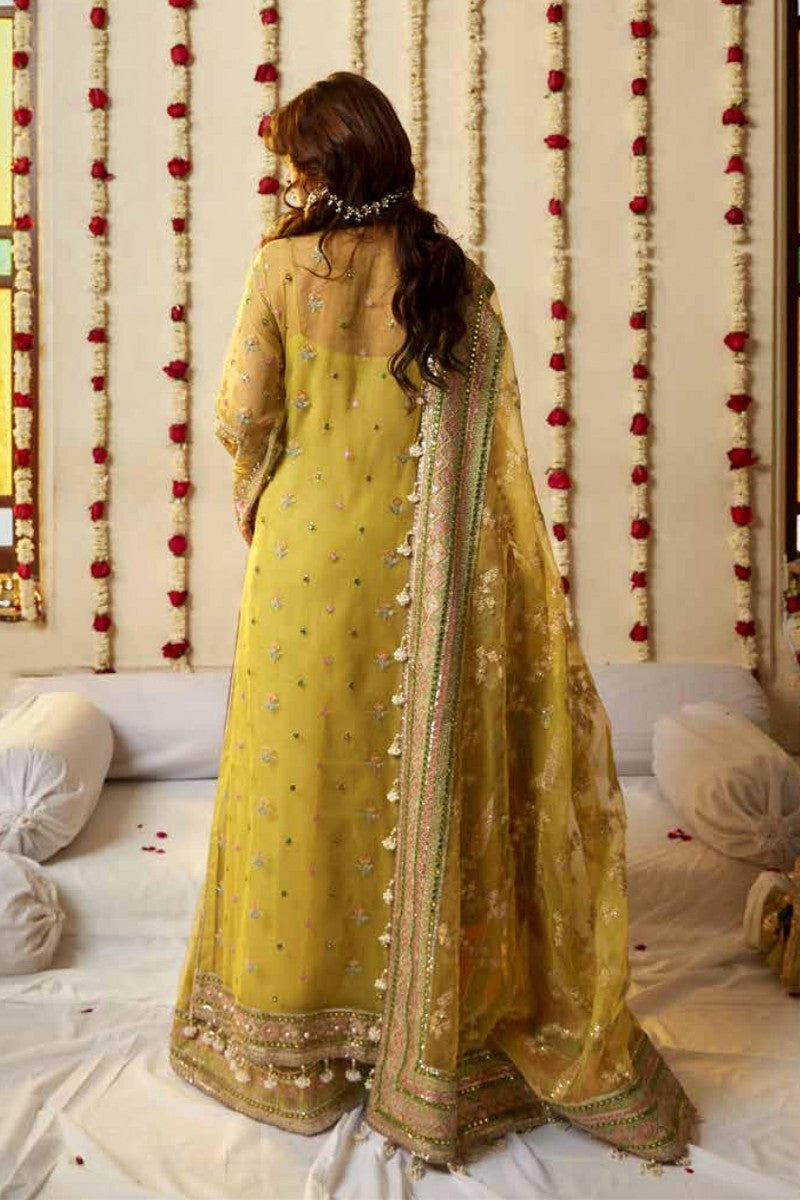 MNR Nimbu Organza bridal -MUSTARD