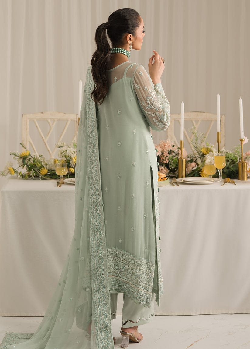 Gulaal Semi Pure Chiffon Ice Green