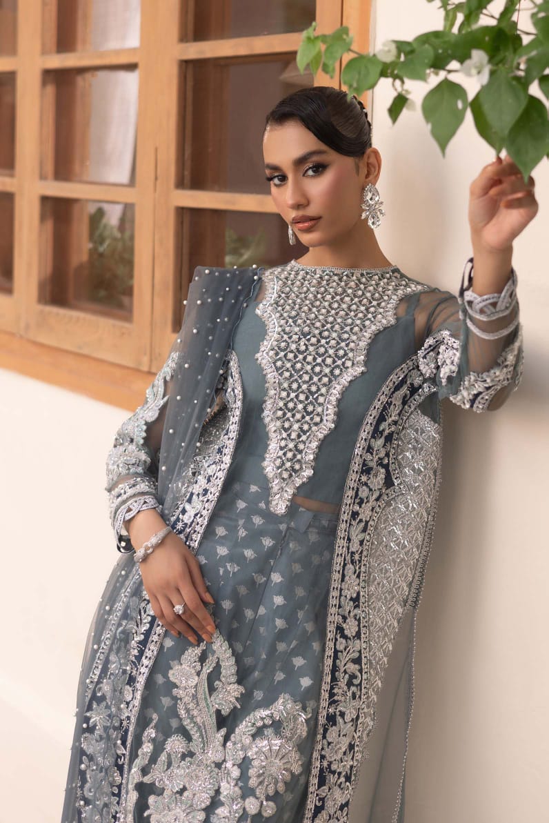 ZARI - Marium Hussain - Grey - Formal Wear
