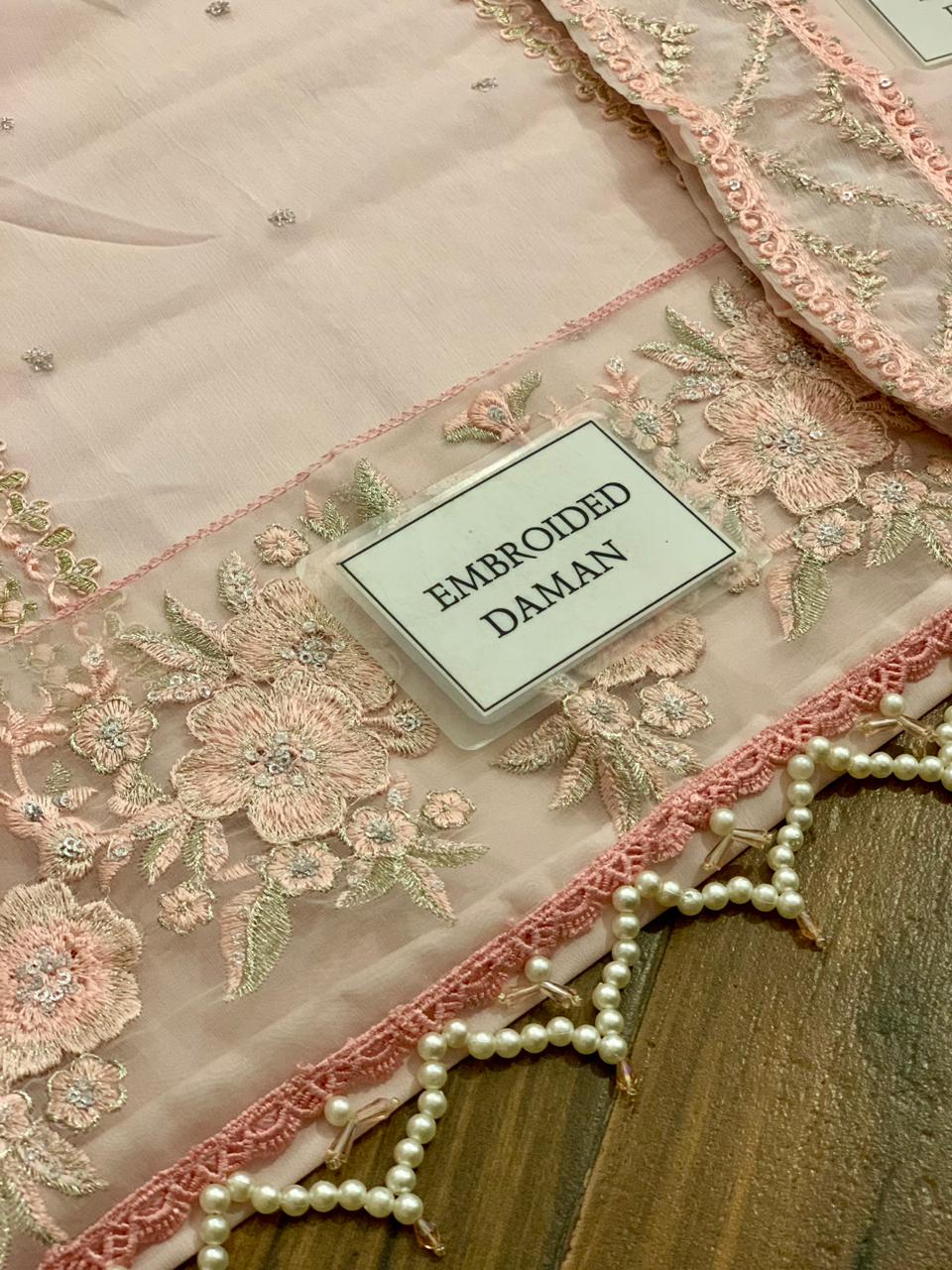 Azure |Soft Baby Pink - Chiffon Collection