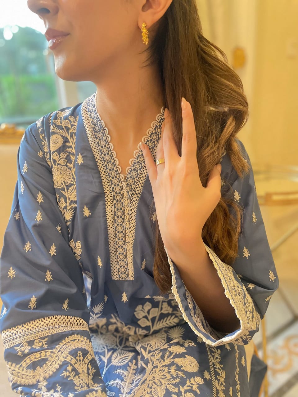 Naarj | Cobalt Blue - Lawn Embroidery Collection