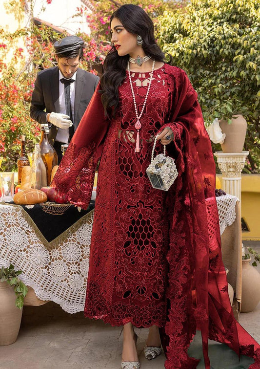 Bin Ilyas | Maroon - Chikankari Collection