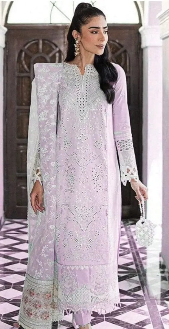 Qalamkar | purple (ec)- Lawn Collection