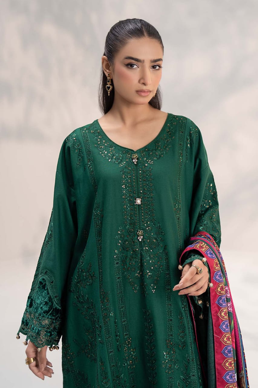 Maria B | Bottle Green - Casual Wear Cotton Collection