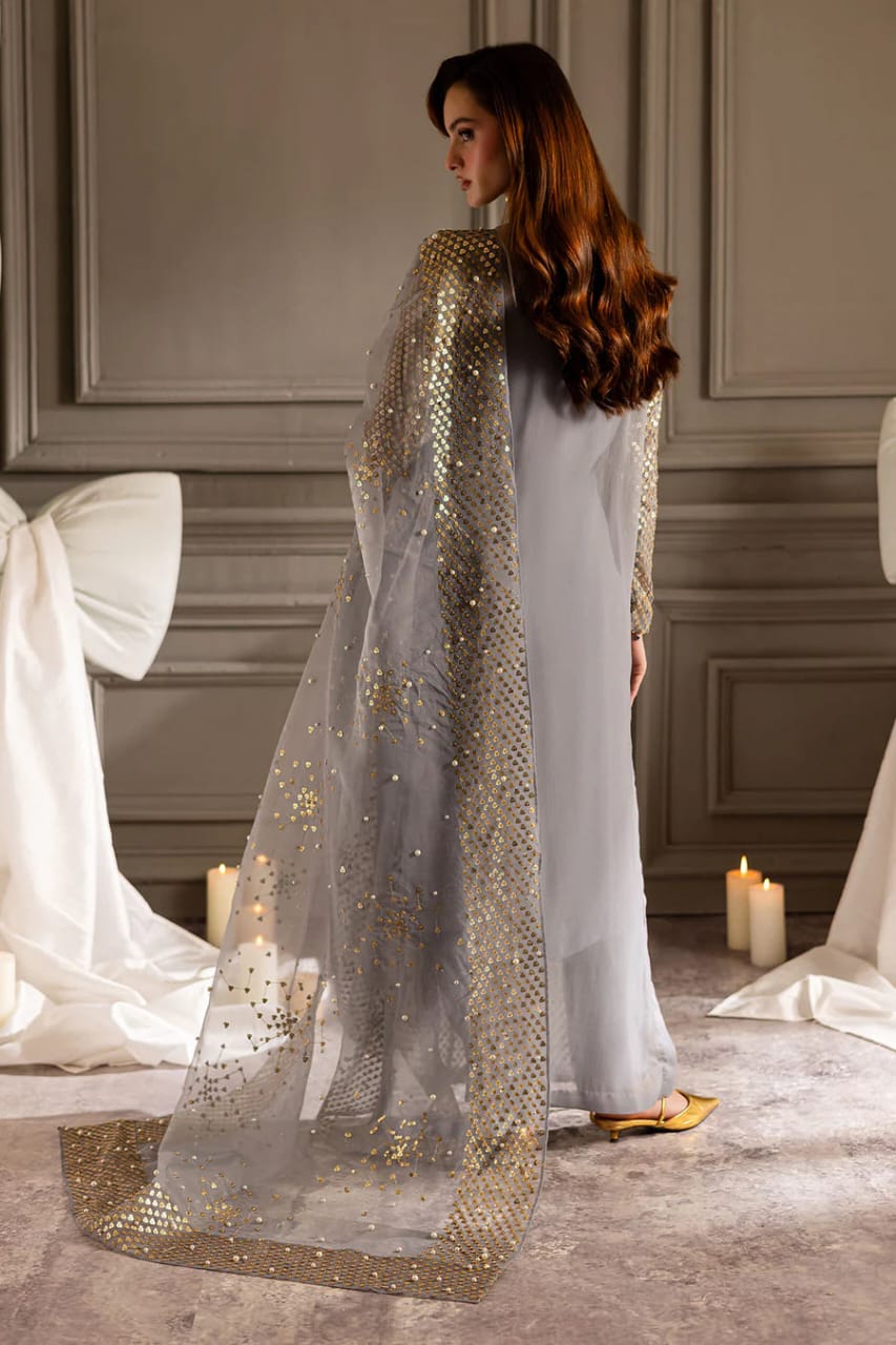 Nureh | Silver Sequin - Fancy Chiffon Collection