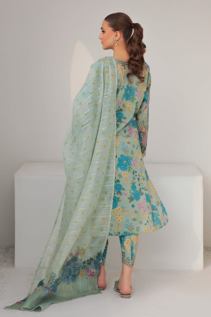 Baroque | Pista Green - Lawn Collection