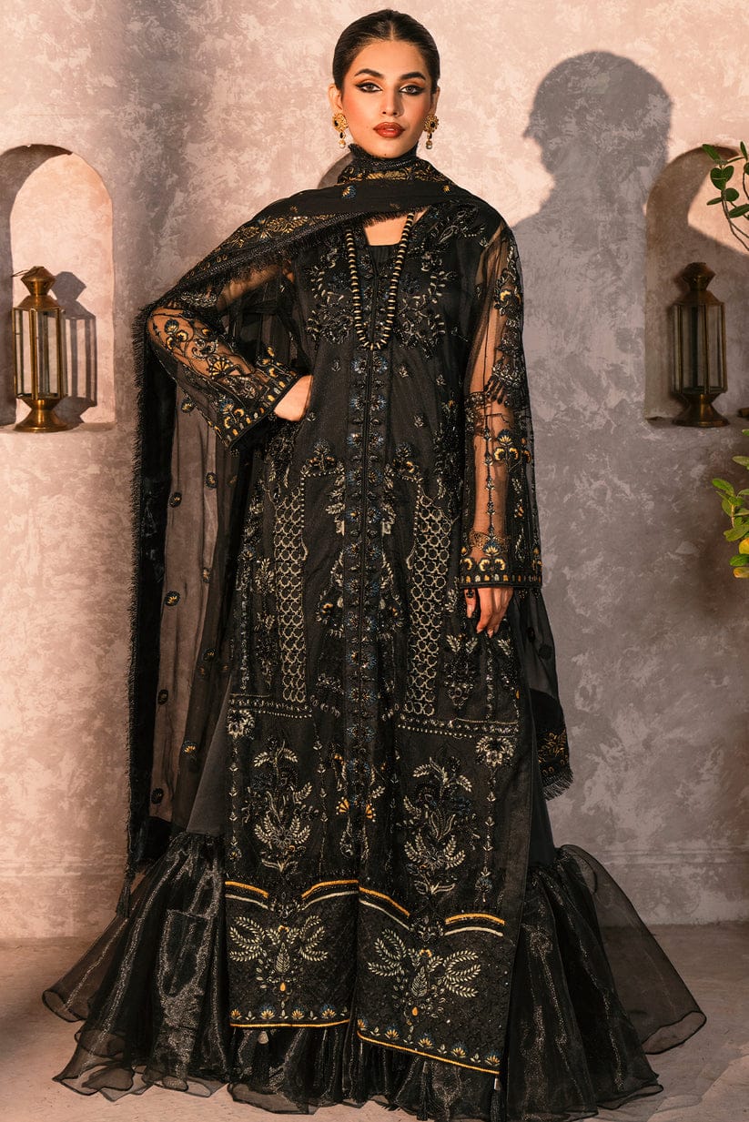 Zebtan Black Formal Collection Organza Dress