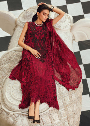 Maria B MPT-2702-A-25 | Red Silk Collection