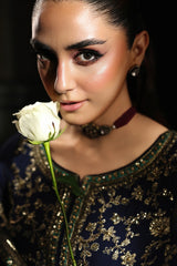 Charizma | Navy Blue - Chiffon Collection