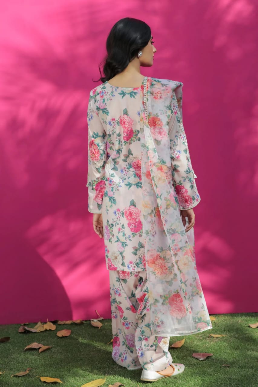 BAROQUE PURE LAWN DIGITAL EMBROIDERY DRESS 3PC