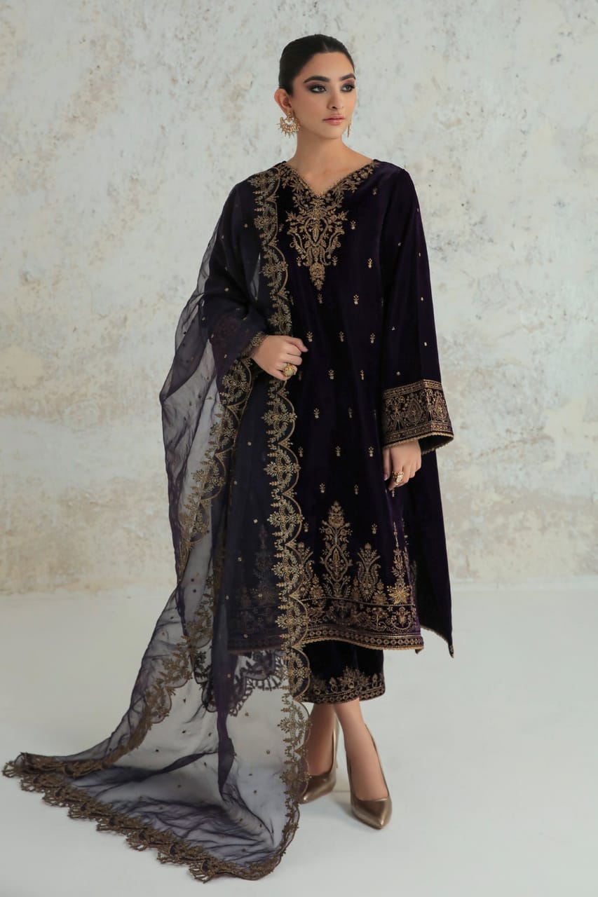 Baroque Purple Luxury Velvet Collection