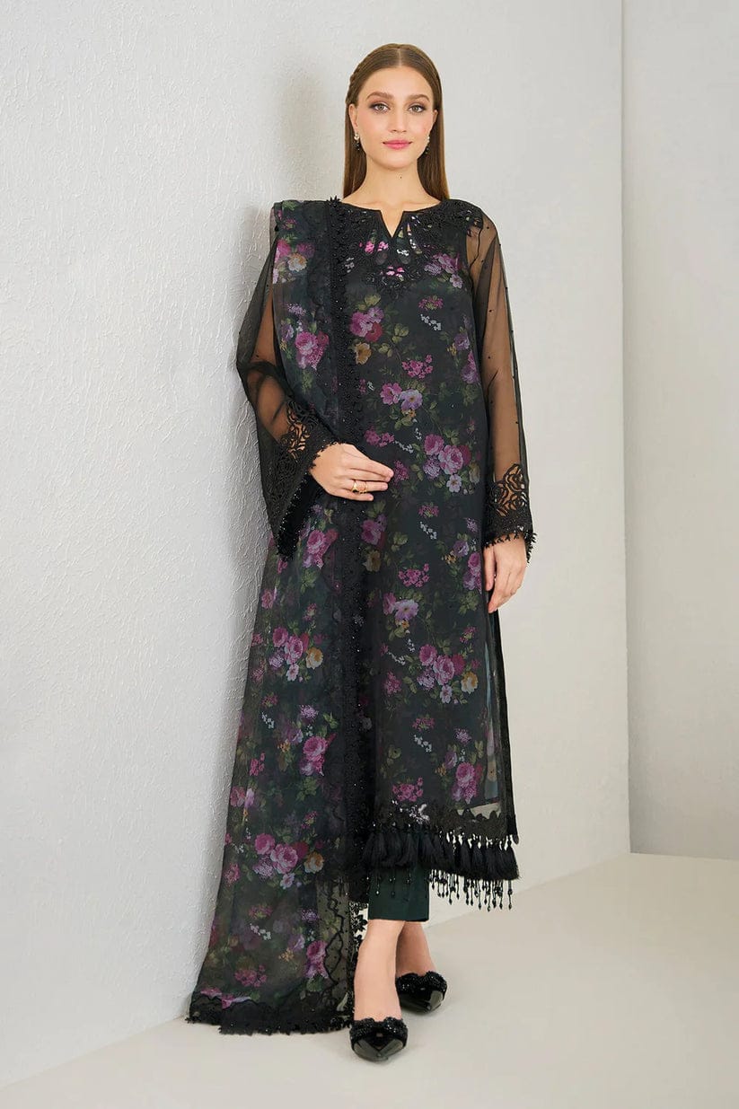 Baroque Black Organza Print & Embroidery Collection