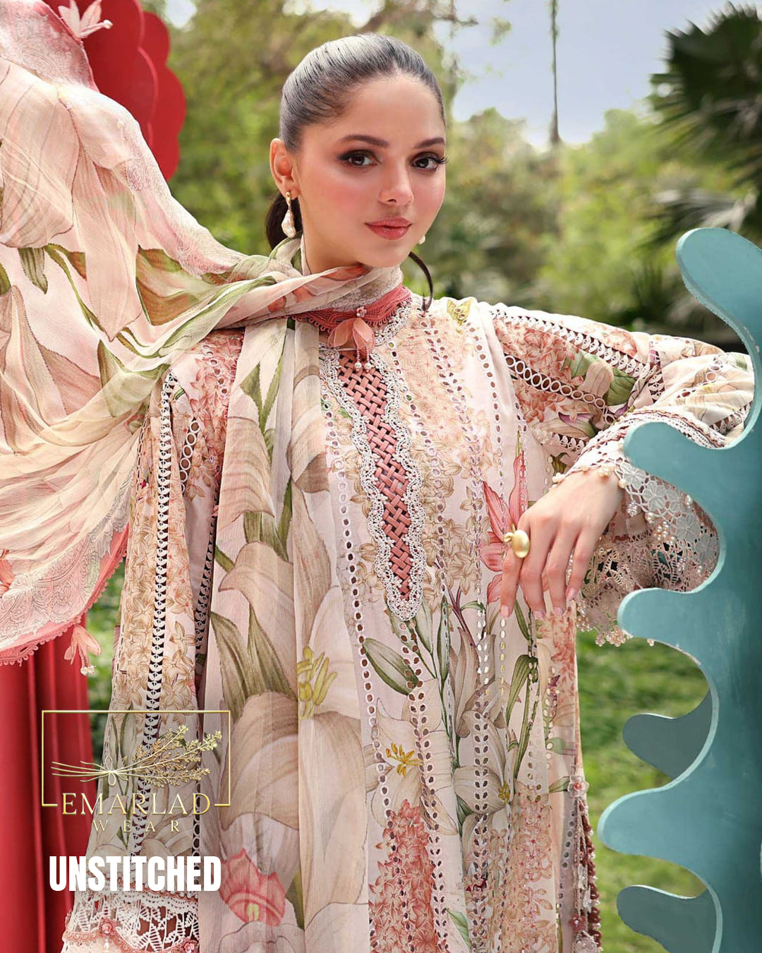 MARIA B M PRINT Vol-02 Purple Lawn Collection 2026 | 3PC Embroidered Chicken Kari Suit