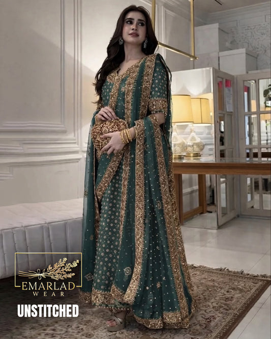 Haris Shakeel Addawork Zinc Green Formal Wedding Suit
