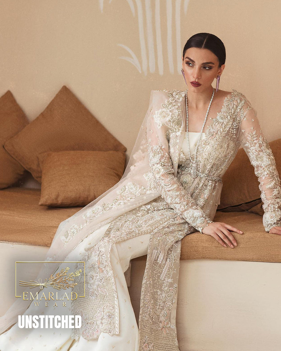 Soriya Off White Organza Formal Collection Replica M7