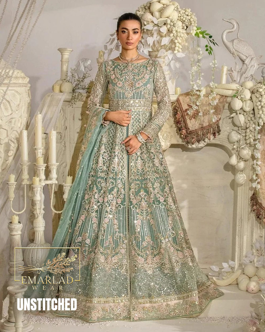 ELAF ELSA Net Exclusive Maxi Design 5351-KA 3 Piece Unstitched Embroidered Suit