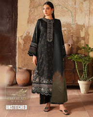 Iznik Black Printed Lawn Suit with Chiffon Embroidered Dupatta