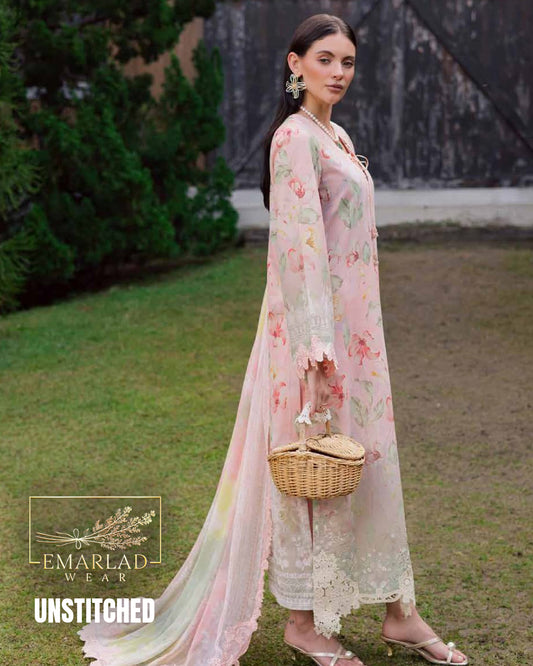 Nureh NSG-208 Digital Lawn & Bamber Chiffon Unstitched Suit Online in Pakistan