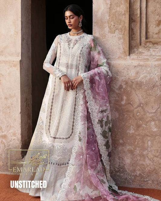 Ayzel White Organza Formal Collection Replica