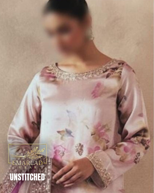 Tawakal 9MM Lawn Suit – Peach | Chiffon Dupatta