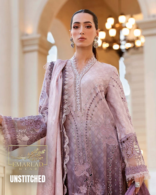 Maria B Luxury Lawn Collection 2026 Purple Tie & Dye Unstitched Suit MBP-D2601-A/B Online in Pakistan