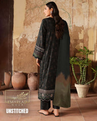 Iznik Black Printed Lawn Suit with Chiffon Embroidered Dupatta