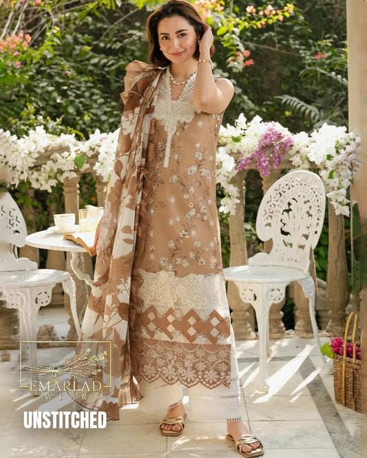 Asifa Nabeel Printed Lawn Chicken Kari 3 Piece Suit Skin – Designer Lawn Collection 2026