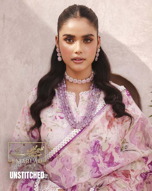 Motifz Pink Lawn Chicken Kari Suit – Heavy Embroidered Chiffon Dupatta