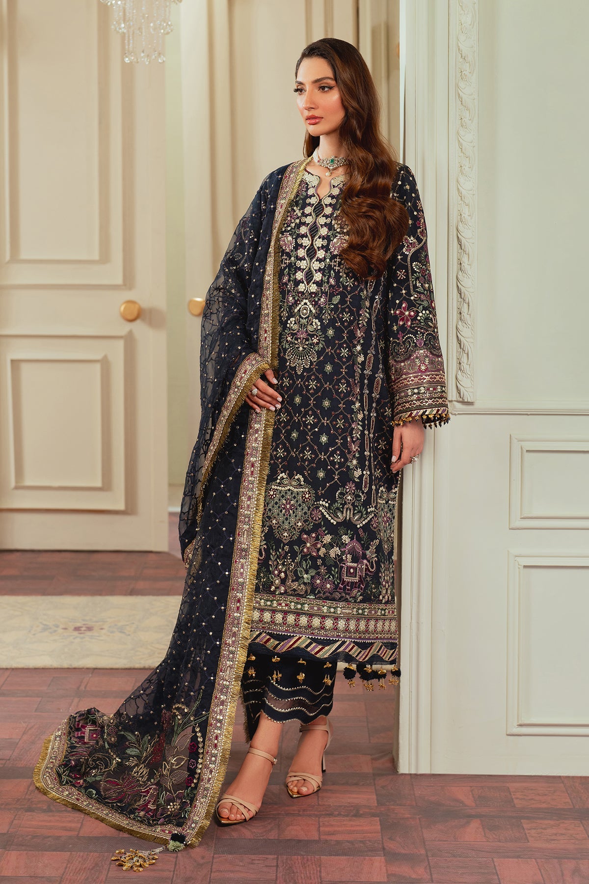 Baroque | Navy Blue - Raw Silk Collection