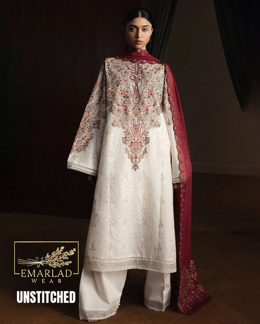 Zara Shahjahan Satori Hikari D7 Premium Luxury Lawn Chikankari Suit