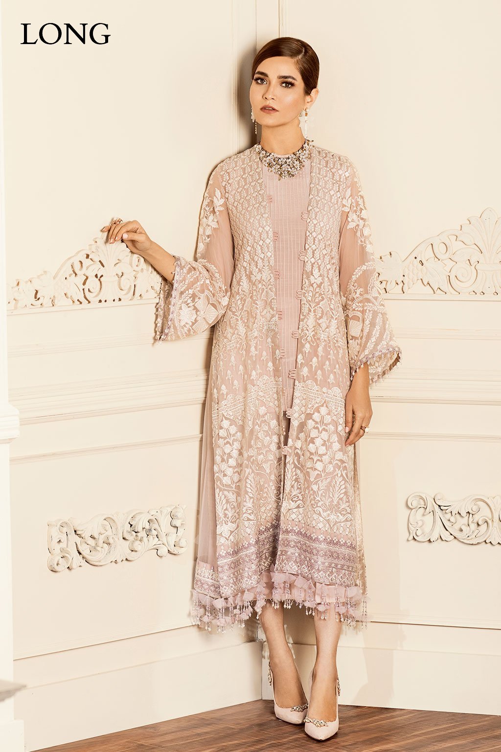 Baroque Wedding Edition | Peach  - Chiffon Collection