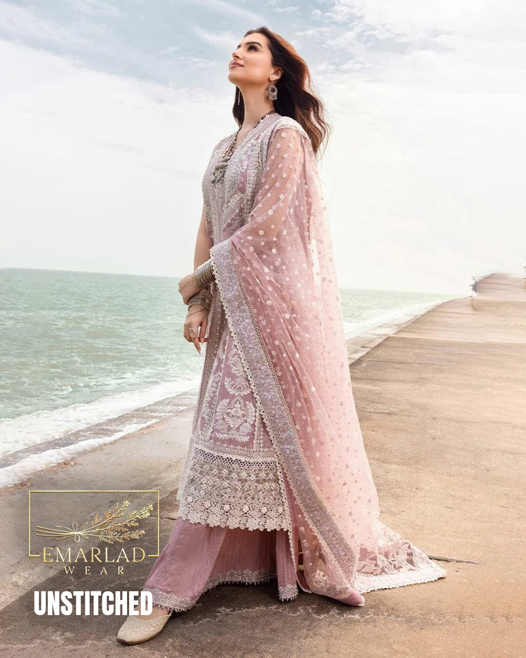Faiza Saqlain Amaryllis T-Pink Embroidered Lawn 3Pc Unstitched Suit – Luxury Summer Collection